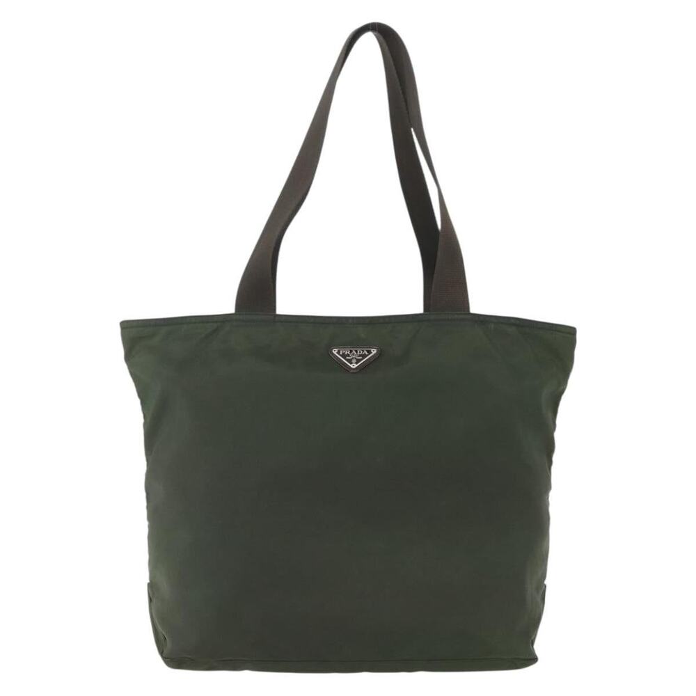 Prada Nylon Tote Bag Khaki Green